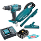 Kit Parafusadeira Furadeira de Impacto Makita 18V DHP453Z + Aspirador de Pó Portátil + 1 Bateria 3Ah 18V e Carregador 127V/220V