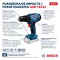 Furadeira e parafusadeira de impacto à bateria GSB 183-LI 2B