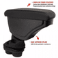 Apoio Braço VW Polo 2002 a 2014 Preto C/Linha Preto