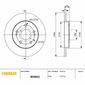 Disco Freio Traseiro BYD Dolphin Mini 2023 A 2026 268mm