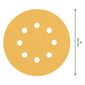 Disco Lixa Com Velcro Bosch 5" (125mm) 8 Furos Grão 100 2608900911