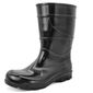 Bota PVC Preta Cano 28cm Sem Forro Tamanho 37 Cartom
