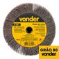 Roda de Lixa 115x20mm Grão 80 - Vonder
