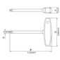 Chave Cabo T Ponta Trafix (Torx) T30 Tramontina PRO 44362/130