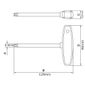 Chave Cabo T Ponta Trafix (Torx) T25 Tramontina PRO 44362/125