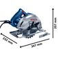 Serra Circular Bosch GKS 150 1500W 220V Com Bolsa Serra Circular Bosch GKS 150 1500W 220V Com Bolsa