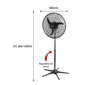 Ventilador de Coluna Profissional TRON 60cm 140W 220V