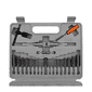 Jogo de Cossinete e Machos Manuais M3 a M12 40pçs Sparta