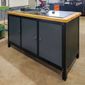Bancada Profissional Fechada Presto Dark 1,5m 91522