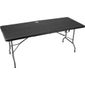 Mesa Plástica Dobrável Vonder 180cm Preta