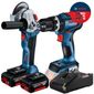 Combo Parafusadeira /Furadeira Impacto + Esmerilhadeira Angular Com 2 Baterias 18v 4ah e Carregador