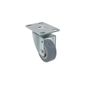 Rodizio Giratorio Com Placa GL 210 BP 2" X 7/8" PVC Cinza.