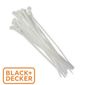 Abraçadeira Nylon 7,6x380mm Branca c/50pçs BLACK+DECKER®