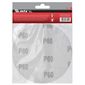 Conjunto Discos Lixa Com Velcro 5" (125mm) Grão 60 MTX 10pçs