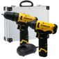 Combo Furadeira e Parafusadeira + Parafusadeira Impacto Bateria 12V Stanley Combo Furadeira e Parafusadeira + Parafusadeira Impacto Bateria 12V Stanley