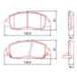 Pastilha Dianteira Cerâmica Honda HRV 2015 a 2020 Accord 2012/... Dianteira Civic 2023/... Pastilha Dianteira Cerâmica Honda HRV 2015 a 2020 Accord 2012/... Dianteira Civic 2023/...