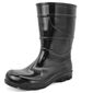 Bota PVC Preta Cano 28cm Sem Forro Tamanho 38 Cartom