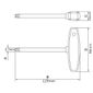 Chave Cabo T Ponta Trafix T10 Tramontina PRO 44362/110