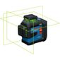 Nível a Laser Bosch GLL 80-33G Verde 30m 3 Linhas 360°