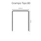 Grampo Industrial Airfix 80/08 12,9x8mm Caixa 10.000pçs