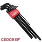 Jogo de Chaves Torx "L" Longas Gedore RED T10-T50 9 peças