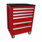 Carrinho De Ferramentas 6 Gavetas Vermelho SGT