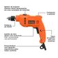 Furadeira Impacto Black+Decker BED710450-B2 3/8" 450W 220V