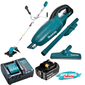 Combo Makita 18V Roçadeira DUR191UZX1 LXT + 1 Bateria 3Ah e Carregador 127V/220V +  Aspirador de Pó Portátil DCL180Z
