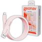 Cabo USB-A para Lightning 1,5m Rosa Geonav