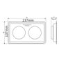 Bandeja Magnética Retangular Tramontina 46020/002 240x40mm