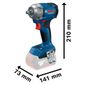 Chave de impacto Bosch GDS 18V-350 SB 18v S/ Bateria