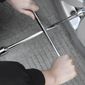 Chave De Roda Tipo Cruz 500mm Com 4 Bocas 17x19x21x23mm SGT