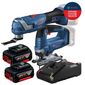 Combo Serra Tico-Tico + Multicortadora Bosch com 2 Baterias 18v 4ah e Carregador