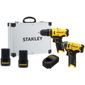 Combo Furadeira e Parafusadeira + Parafusadeira Impacto Bateria 12V Stanley Combo Furadeira e Parafusadeira + Parafusadeira Impacto Bateria 12V Stanley
