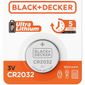 Pilha/Bateria Lithium CR2032 3V Black+Decker