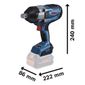 Chave Impacto Encaixe 3/4" 105Kg 18V 06019J85E1-000 Bosch