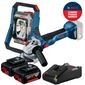Combo Refletor Sem Fio + Emerilhadeira Bosch Com 2 Baterias 18v 4ah e Carregador