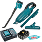 Kit Soprador de Folhas Makita 18V + 1 Bateria 3Ah e Carregador 127V/220V +  Aspirador de Pó Portátil DCL180Z