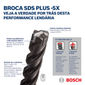 Broca Bosch SDS Plus-5X para concreto 8 x 50 x 110 mm