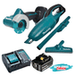Combo Makita 18V Cortadora Compacta + Aspirador de Pó Portátil + 1 Bateria 3Ah e Carregador 127V/220V