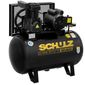 Compressor Ar Bravo 10pés 100L 140PSI 2cv Monofásico Schulz Compressor Ar Bravo 10pés 100L 140PSI 2cv Monofásico Schulz