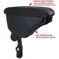 Apoio Braço VW Fox/Crossfox/Spacefox/Spacecross 2003 a 2017 Preto C/Linha Preta
