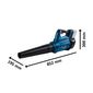 Soprador de Folhas 18V Brushless BiTurbo Sem Bateria Bosch