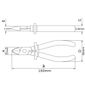 Alicate Corte Diagonal Isolado 1.000V 6" Tramontina PRO 44002/106 Alicate Corte Diagonal Isolado 1.000V 6" Tramontina PRO 44002/106