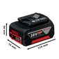 Bateria 18V 5Ah Íons de Lítio Bosch (1600A002U5-000)