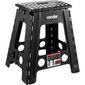 Banqueta Plástica Dobrável 450mm Até 150kg Preta Vonder