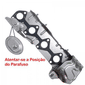 Junta Coletor Escape Com Defletor Fiat Scudo 1.5 2022 a 2025