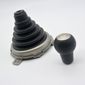 Kit Coifa Alavanca Câmbio Honda Fit 03/08 Preta Sanfonada