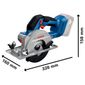 Serra Circular Bosch 5.1/2" 18V Sem Bateria