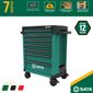 Carro para Ferramentas Profissional com 7 gavetas Verde SATA